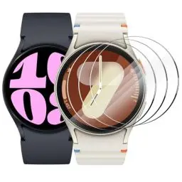 Produktbild: CAVN 4-Stück Kompatibel mit Samsung Galaxy Watch 7/6/5/4/FE 40mm Schutzfolie Glas, Wasserdichtes Glas Schutz Displayschutzfolie Anti-Kratzen Displayschutz Panzerfolie für Galaxy Watch FE/4/5/6/7 40mm