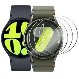 Produktbild: CAVN 4-Stück Kompatibel mit Samsung Galaxy Watch 7/6 / 5/4 44mm Schutzfolie Glas, Wasserdichtes Glas Schutz Displayschutzfolie Anti-Kratzen Displayschutz Panzerfolie für Galaxy Watch 4/5/6/7 (44mm)
