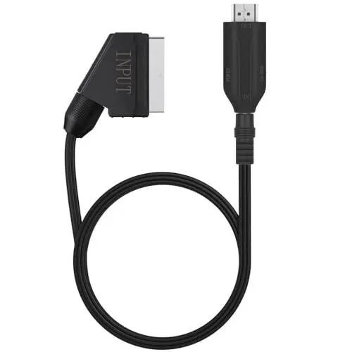 Produktbild: CAVN Scart auf HDMI Konverter, Neuer All-in-One mit SCART-Eingangskabel & HDMI-Ausgangsanschluss HD 1080P Video Audio Adapter, für HDTV STB VHS Xbox PS3 Sky DVD Blu-Ray, 1m Kabel