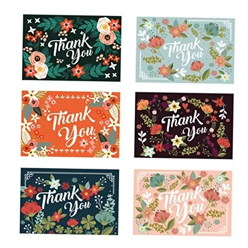 Produktbild: CAXUSD Segens- Und Danksagungskarten Mit Blumenmuster 12-teiliges Set Für Den Muttertag Papiermaterial Zum Einfachen Beschreiben Von Geschenkkarten