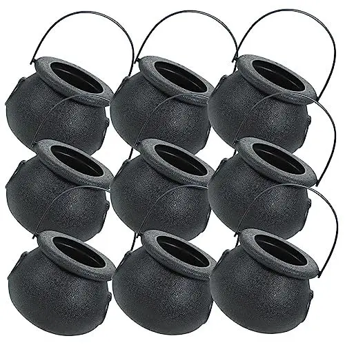 Produktbild: CAXUSD 18pcs Halloween Dacoratin Sulies Paket Süßigkeiten Körbe Kunststoff Handheld Eimer