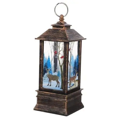 Produktbild: CAXUSD Brandneue Desktop- -Lampe Weihnachtsschmuck Windlicht Nachtlicht Weihnachtselemente Windlaterne