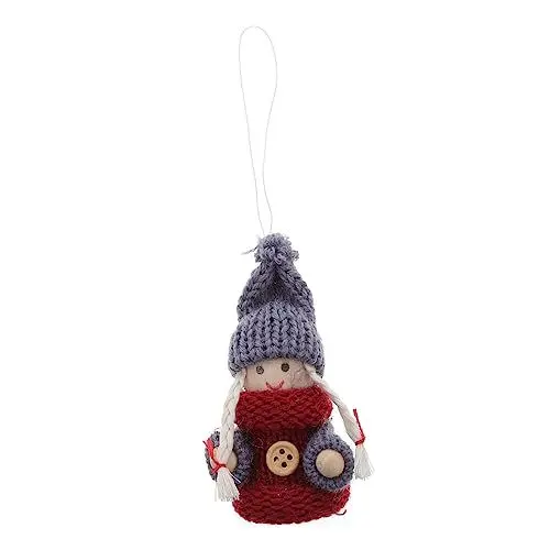Produktbild: CAXUSD Einzigartiges Weihnachtspuppen-Ornament Weihnachtswichtel-Ornamente Puppe handgefertigte Weihnachtsfigur verschönern Sie Ihren Baum