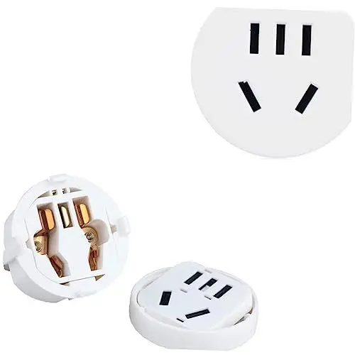 Produktbild: CAXUSD 1stk Umschaltstecker Nach Europäischem Standard Eurostecker Europäischer Stecker Wechseladapter Nach Europäischem Standard Ladegerät Nach Europäischem Standard Weiß