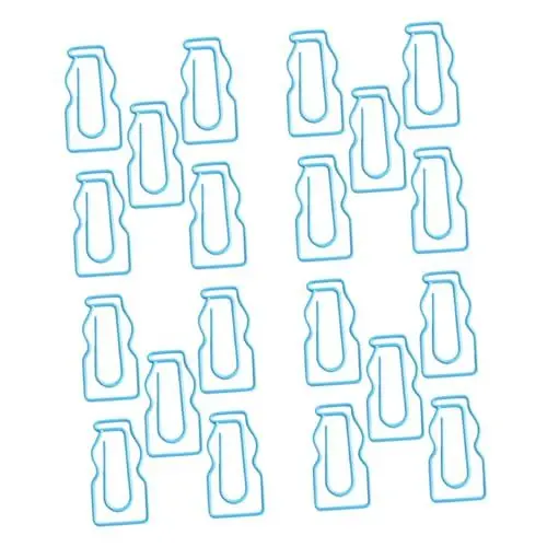 Produktbild: CAXUSD 20 Stücke Kreative Papierclips Papierklemmen Papier Binder Clips Dateiclips (blau)
