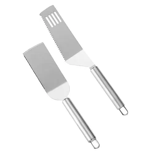 Produktbild: CAXUSD Unverzichtbares Kochzubehör: Pizza-Bratspatel-Set Grillspatel für Flache Oberflächen Metallutensilien für westliche Restaurants