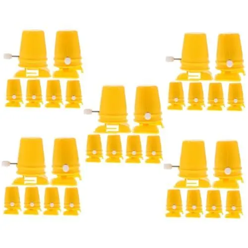 Produktbild: CAXUSD 30 Stk Uhrwerk Roboter Bewegungsmechanismus für Spielzeug Sportzubehör Schlamm-Küchenzubehör sankastenspielsachen hand spielzeug Teil zurückspulen Spielzeug Uhrwerk Plastik Yellow