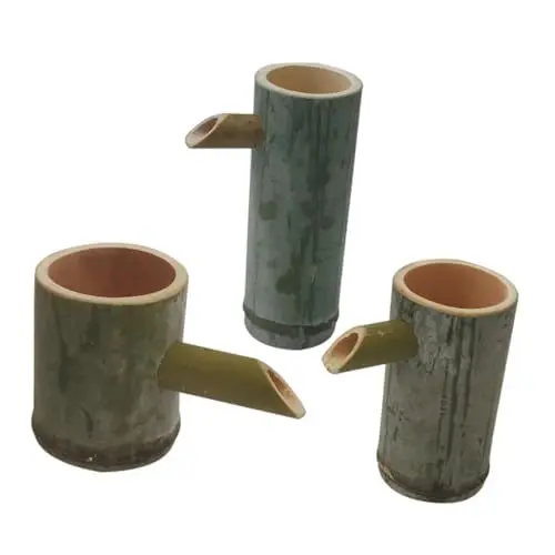 Produktbild: CAXUSD 3St Bambusbrunnen brunnenkresse springbrunnen gartenbrunnen Indoor Fountain Zimmerpflanzendekoration kreativer wasserbrunnen im freien Gartendeko Brunnen Aquarium-Dekor Green