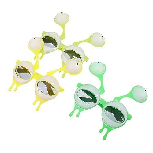 Produktbild: CAXUSD 3 Paare lustige Partybrille kinder ferngläser kinderferngläser Neuheitsbrille Alien-Sonnenbrille dekorative Brillen lustige Alien-Brille Requisiten schmücken Stk