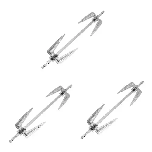 Produktbild: CAXUSD 3st Drehspieß Käfig Gegrillt Grillröster Rotierende Brathähnchengabel Ersatzteile Für Heißluftfritteusen Rotessiere-Grill-kit Holzkohlegrill Kocher Silver Rostfreier Stahl