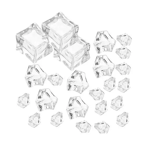 Produktbild: CAXUSD Künstliche Eiswürfel 48 Stück Simulation Eiswürfel Für Heimdekoration Kunstrequisiten