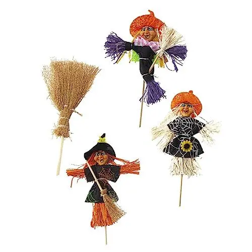 Produktbild: CAXUSD 4 Stück Halloween Blumen Arrangement Halloween-Rasenschilder Hausdekorationen für zu Hause Ornament herbstdeko Halloween-Verzierung Halloween-Verzierung Handbuch