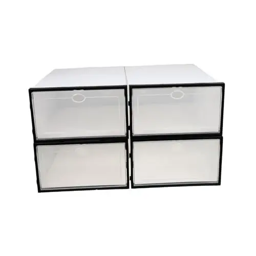 Produktbild: CAXUSD Praktische Home Schuhe Organizer 4- - Kunststoff Platzsparende Lagerung