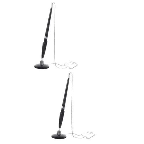 Produktbild: CAXUSD Kugelschreiber Mit Halsband 4 Stück Tresenstift Mit Stiftkette Kugelschreiber Stift Mit Kette Filigraner Business Stift Kettendesign Stift Empfangsthekenstift Schreibtischstift Gästebuchstift