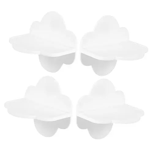 Produktbild: CAXUSD Sichere Möbel Für Jungen Und Mädchen 4er-pack Selbstklebende Wandanker Baby-sicherheits-bücherregal- -set