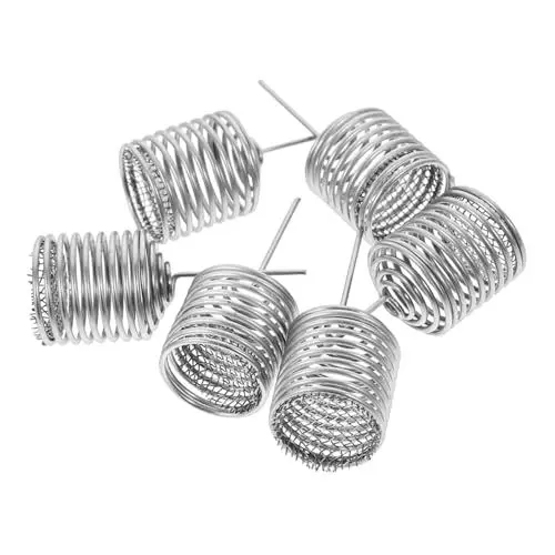 Produktbild: CAXUSD 6St Düngerkiste Körbchen aus Düngergitter Düngergitterkörbe Gartenzubehör gartenwerkzeuge pflanzenpflege gartendünger behälter Befruchtungsbehälter Rostfreier Stahl Silver