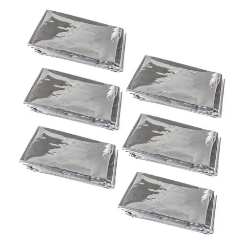 Produktbild: CAXUSD 6er-Pack Gewächshausfolie Pflanzenreflektierende Folie Pe-Material Wiederverwendbar Bei Frost Notfall-wachstumsfolie