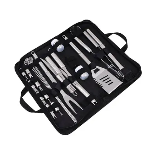 Produktbild: CAXUSD Grillbesteck-Set Aus Edelstahl – Grillbesteck-Sets Für Den Außengrill Grill-Set Für Männer Grillutensilien-Set