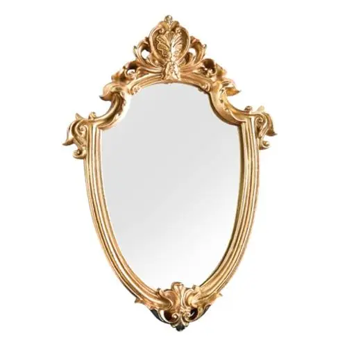 Produktbild: CAXUSD Vintage Wandspiegel Dekorativer Spiegel Hängespiegel Für Badezimmer Schminkspiegel Mit Vintage-Design Wandspiegel Für Möbeldekoration