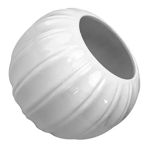 Produktbild: CAXUSD Blumenkübel Für Den Vase Mit Blumenarrangements Kürbis Pflanzer Kürbis Blumenvase Mini-pflanzentopf Blumenarrangementhalter Goldfischglas Mittelvase Creme Sukkulenten Weiß Keramik