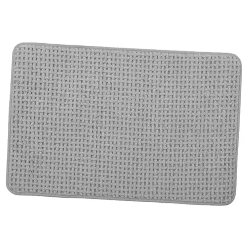 Produktbild: CAXUSD Badezimmer-bodenmatte – Wasserabsorbierender Badvorleger Duschvorleger Waschbare Chenille-Matte Für Zuhause