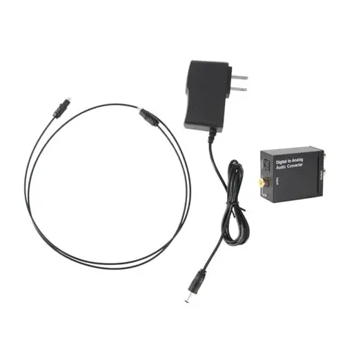 Produktbild: CAXUSD Optisch-analog-audiokonverter Mit Konvertierung Von Digital Zu Analog Für Tv-DVD-heimkinosysteme Unterstützt 32-96 kHz Abtastrate