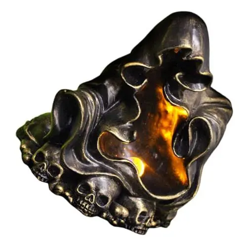 Produktbild: CAXUSD Halloween-gartenlampe Einzigartige -geist-skulptur Aus Kunstharz -geist-ornament Für Den Hof Geisterlampe Für Den Garten Halloween-dekorationen