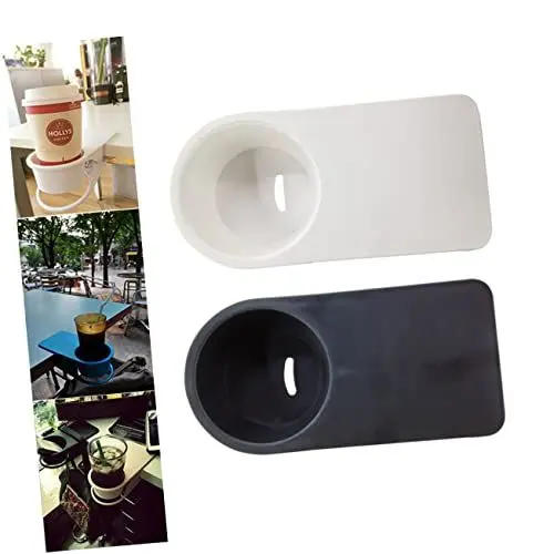 Produktbild: CAXUSD 2er-Pack Getränkehalter-Clip Für Den Schreibtisch Tisch-becherregal Für Das Büro Getränkehalter-Clip Für Wasserflasche Kaffeebecherhalter-ständer