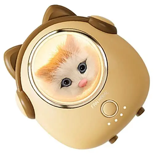 Produktbild: CAXUSD Katze warmes Elektrische Handwärmer Mini-Taschenwärmer Rechargeable Hand Warmer handwärmer aufladbar tragbare Handwärmer wiederverwendbarer Handwärmer Aluminiumlegierung