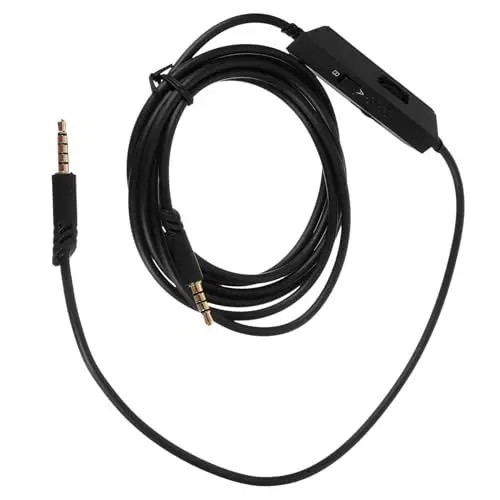 Produktbild: CAXUSD Steuerkabel Für Gaming-headset – Headset-kabel Inline-stummschaltung Und Lautstärke Kompatibel
