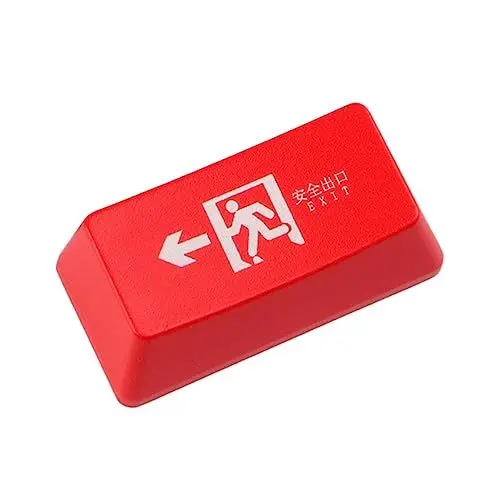 Produktbild: CAXUSD Mechanische Tastatur Leise Tastenkappen Farbe Rot Enter Tastenkappe Für Gaming-Tastatur