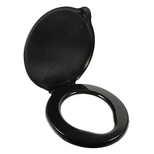 Produktbild: CAXUSD Faltbarer Toilettensitz Mit Deckel Aus Pp-material Für Camping Und Outdoor-aktivitäten Leicht Zu Reinigen Tragen