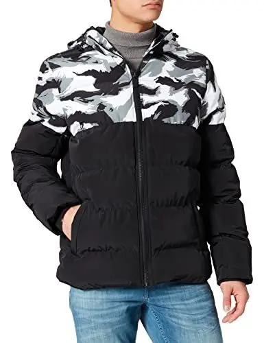Produktbild: Cayler & Sons Herren CS2730-Statement Brushcamo Yoke Puffer Jacket Jacke, Black/Grey, S