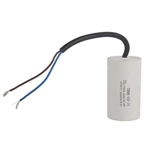 Produktbild: CBB60 Motorkondensator 450 V 20 UF Mikrofarad-Kondensator mit Drahtleitung für Motormaschine