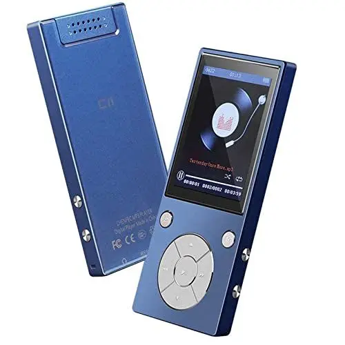 Produktbild: CCHKFEI 32GB MP3 Player mit Bluetooth 6,1cm (2,4 Zoll) Bildschirm Musik Player mit Lautsprecher FM-Radio Diktiergerät für Kinder Studenten Erwachsene Diktiergerät Bluetooth Mp3 Player