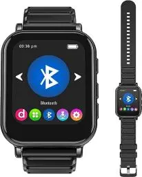 Produktbild: CCHKFEI 32GB Sport MP3 Player mit Bluetooth,HiFi Bluetooth MP3 Player Kinder mit Sportuhr Touchscreen Sound Musik Player FM Radio Kopfhörer Schrittzähler für Fitness Joggen Training Reisen Geschenk