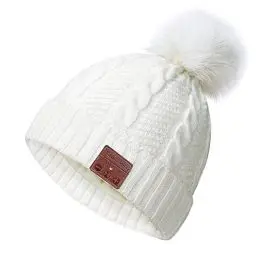 Produktbild: CCHKFEI Bluetooth Beanie Mütze Damen, Waschbare Freizeit Bluetooth Baggy Hats Kopfhörer mit Akustischem Stereolautsprecher und Freisprecher-Telefonbeantwortung, Lustige Kleine Geschenke für Frauen.