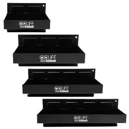 Produktbild: CCLIFE 4tlg Magnet Ablagen Schwarzes 150-210-270-310mm Magnetschale Werkzeug Halterung für Werkstatt Werkzeugwagen