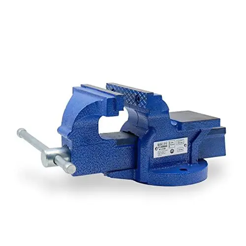 Produktbild: CCLIFE Feststehend Schraubstock Gusseisen 100/125/150 mm für Werkbank Werkbankschraubstock Parallelschraubstock, Modell:100mm