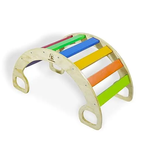 Produktbild: CCLIFE Kletterbogen ab 1 Jahr Pikler Montessori Art Klettergerüst Indoor Klettern Kinder Baby Holz