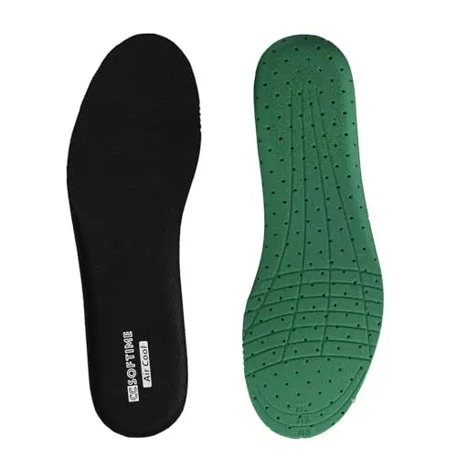 Produktbild: CCSOFTIME Komfort Kinder Einlegesohlen,Weiche Sneaker Schuheinlagen Atmungsaktive Ersatz Sport Insoles Soft Foam Einlagen für Wanderschuhe und Laufschuhe,Schwarz,31-35EU