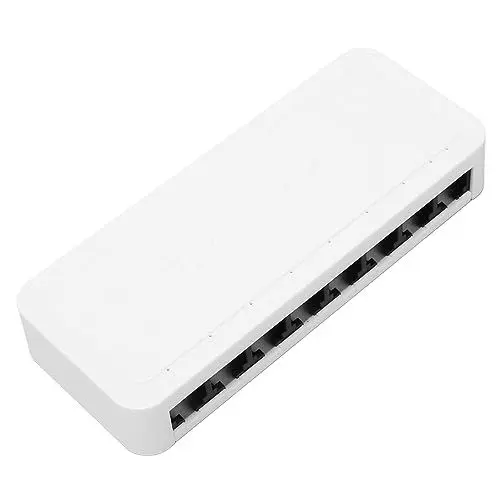 Produktbild: 8 Port Ethernet Switch, Plug and Play LAN RJ45 Splitter für Heimbüro mit Professionellem, Geräuschlosem Betrieb, Ethernet Splitter (EU-Stecker)