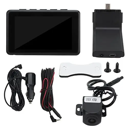 Produktbild: Dash Dual Cam, K10 Dash Cam Eingebaute WiFi GPS Front 1080P und Rear 720P Dual Dash Camera mit 3 Zoll IPS LCD, G Sensor für Fahrsicherheit