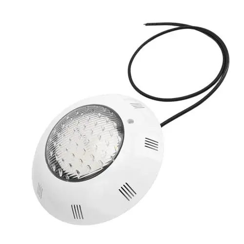 Produktbild: Jiawu Poolleuchten, Elegante, Energieeffiziente Pooleinbauleuchten mit Starker Beleuchtung und Halterung für Springbrunnen (Reinweiß 12W)