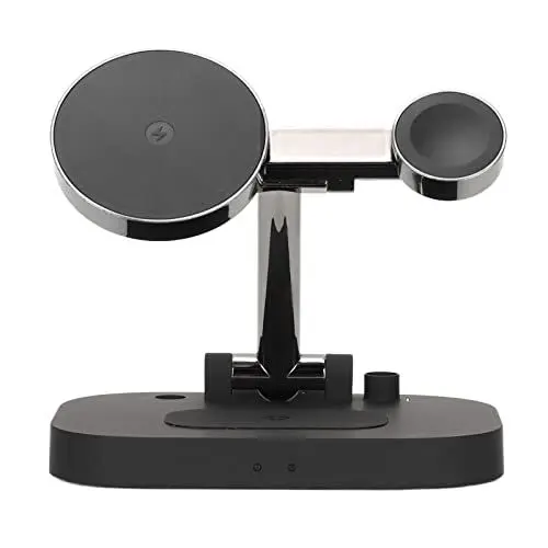 Produktbild: F22 Wireless Charger, 4 in 1 Induktive Ladestation, Faltbare Magnetische Ladegerät, mit Verstellbarer Ständer, für Phone Watch Earbuds Pencil