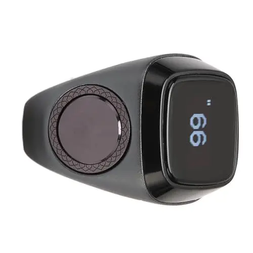 Produktbild: Intelligenter BT-Ringzähler, Tragbarer Ziffernringzähler mit LCD-Bildschirm, 5 Gebetszeiten, Vibrationsalarm, Elektronischer Zähler für Smartphones und Uhren (18MM)