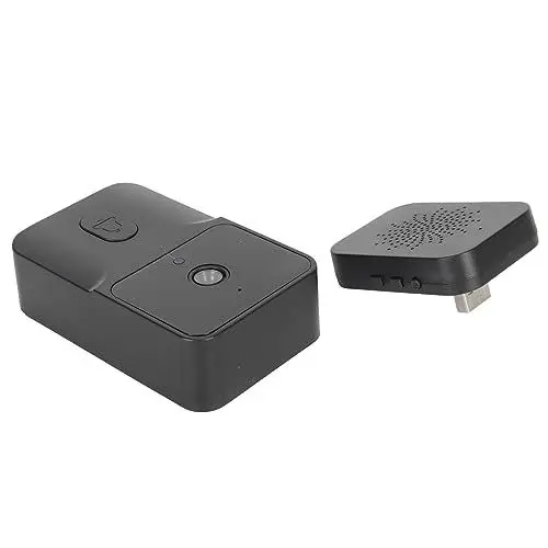 Produktbild: CCYLEZ Video-Türklingel, HD-WiFi-Türklingel mit Sprachänderungsfunktion, Intelligente Video-Türklingel mit Nachtsicht, Integriertem Mikrofon und Lautsprecher. Kabelloses Design, (Black)