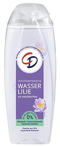 Produktbild: CD Dusche 'Wasserlilie', 250 ml, Duschgel mit Wasserlilien-Extrakt, feuchtigkeitsspendendes Pflegeprodukt für empfindliche Haut, ohne Mikroplastik, vegan