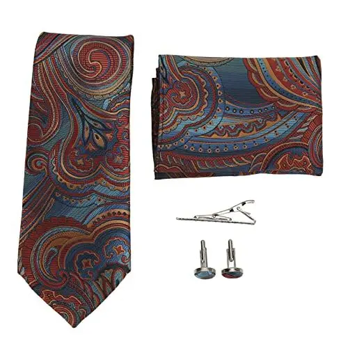 Produktbild: CDQL 5-teiliges Herren-Krawatten-Set, Formelle Business-Krawatten-Geschenkbox, Exquisite Business-Formelle Kleidung für Herren, Hochzeitsanzug-Smoking-Krawattenbox-Dekoration (A6)