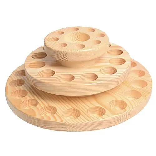 Produktbild: CDQL Box für ätherische Öle, Drehbare Aufbewahrungsbox mit 3 Ebenen für ätherische Öle, Runde, Drehbare Aufbewahrungsbox für ätherische Öle mit 39 Fächern, Aufbewahrungsbox für (1)
